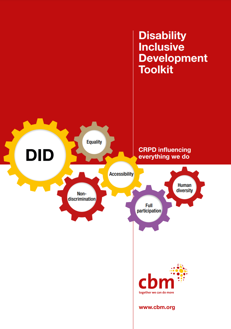 Cover photo of CBM Disability Inclusive Development Toolkit