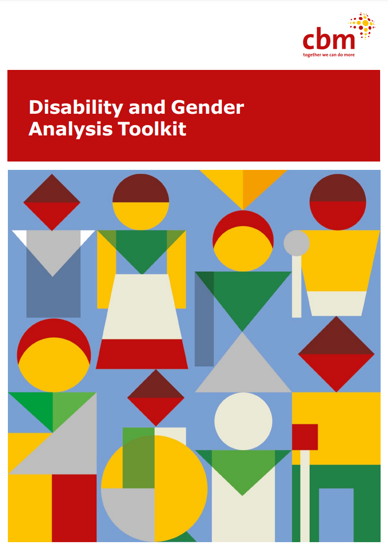 Cover photo of CBM Disability and Gender Analysis Toolkit