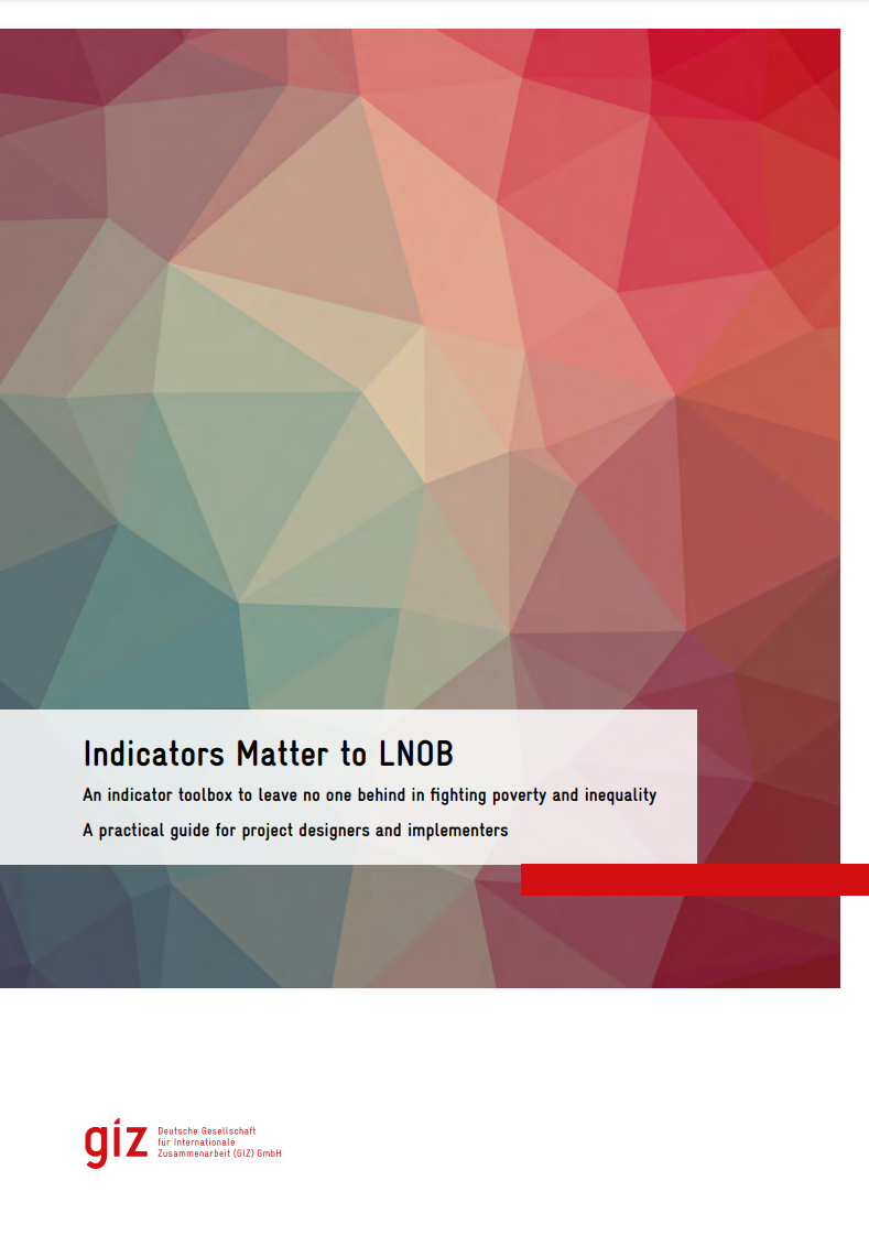 Cover photo of GIZ: Indicators Matter to Leave No One Behind